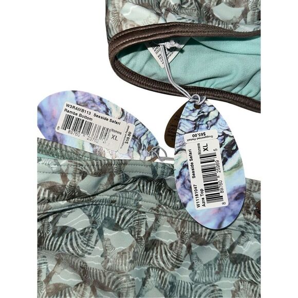 NEW WITH TAGS NEW ‎ 2 piece set prAna SEASIDE SAFARI AZRA ZEBRA RACERBACK TASSEL - Picture 10 of 13
